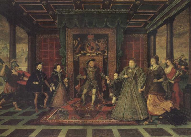 Lucas de Heere The Tudor Sussceesion oil painting picture